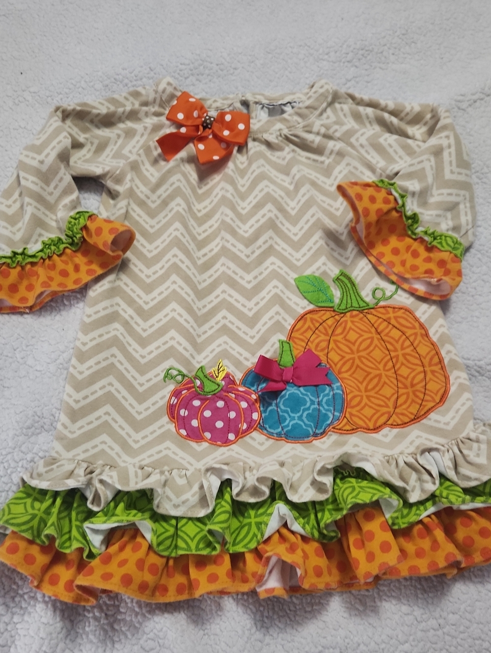 Unbranded fall pumpkin Halloween tunic Size 3/4